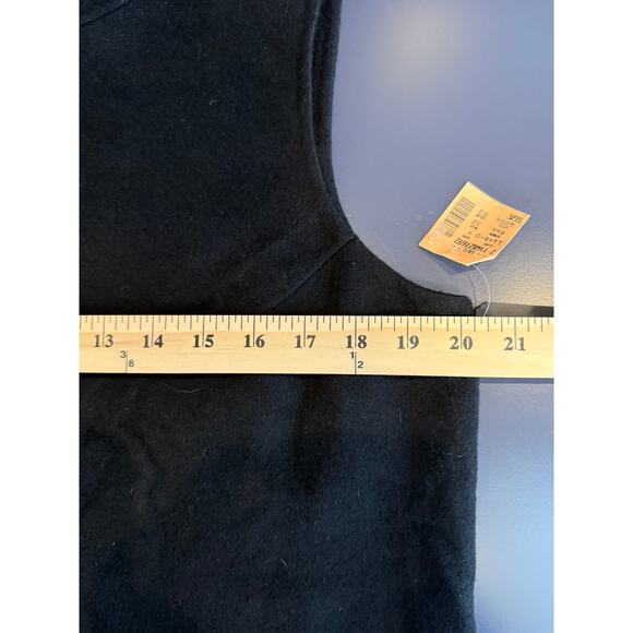 DKNY Wool Angora Sleeveless Turtleneck Vest Black Zip Back NWT Women’s 16 - Picture 6 of 8